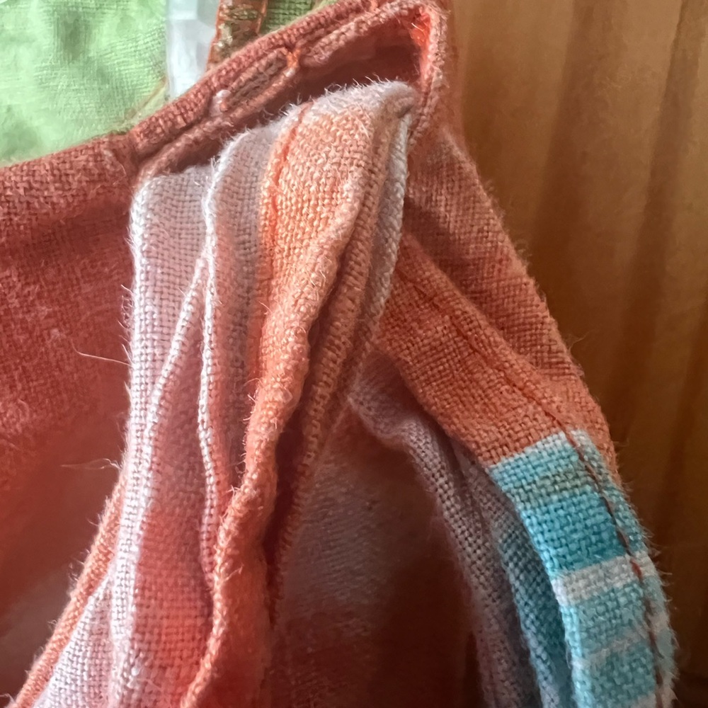 Madison Studio Colorful Linen Wrap Skirt - Picture 6 of 6